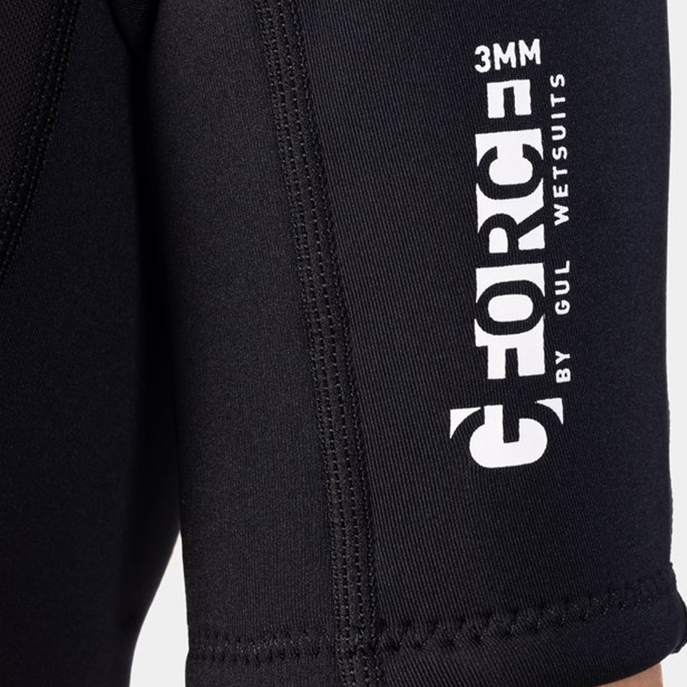 2025 Gul Womens G-Force 3mm Back Zip Shorty Wetsuit GF3306-B7 - Black